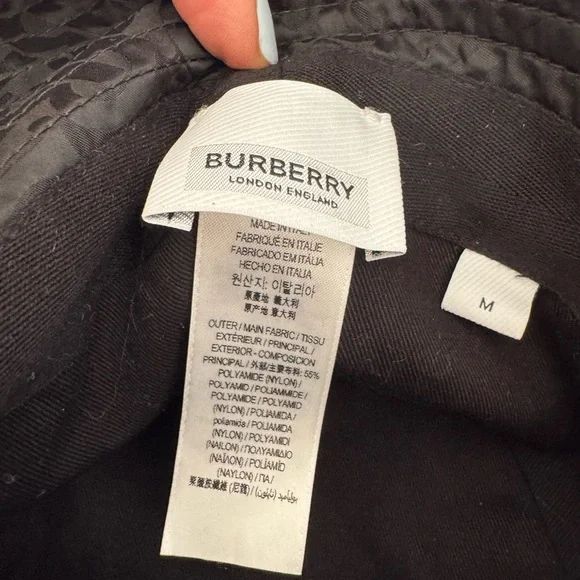 Burberry Monogram Jacquard Bucket Hat sz M - barely worn - Picture 10 of 10